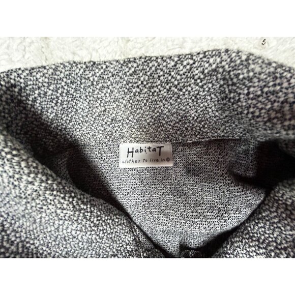 Habitat Women Button Front Jacket Small Long Sleeve Textured Cotton Blend Gray - Picture 3 of 9